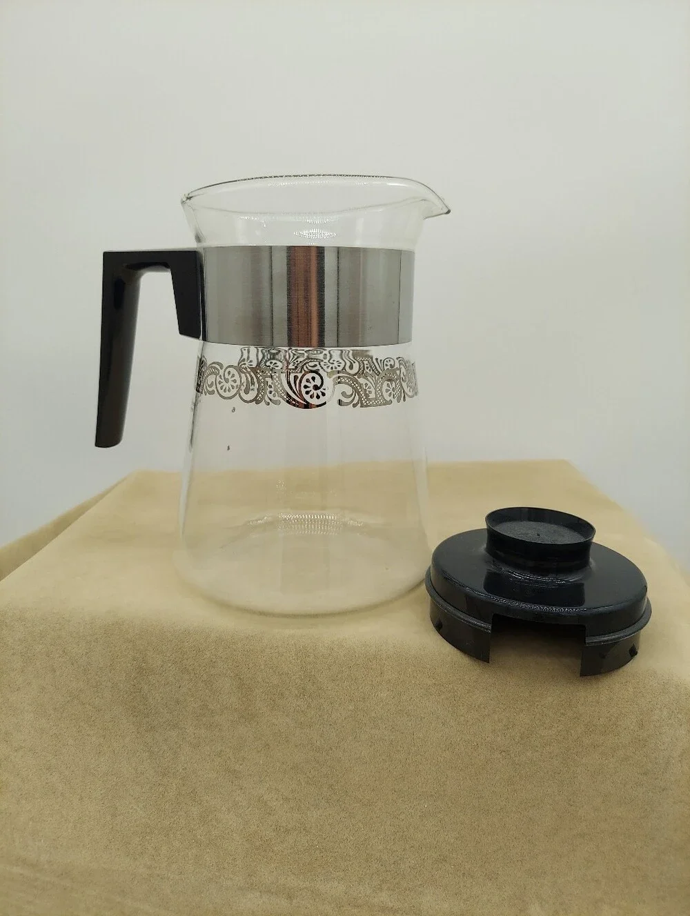 1960s Vintage Pyrex 6-Cup Flameware Glass Stovetop Coffee Percolator